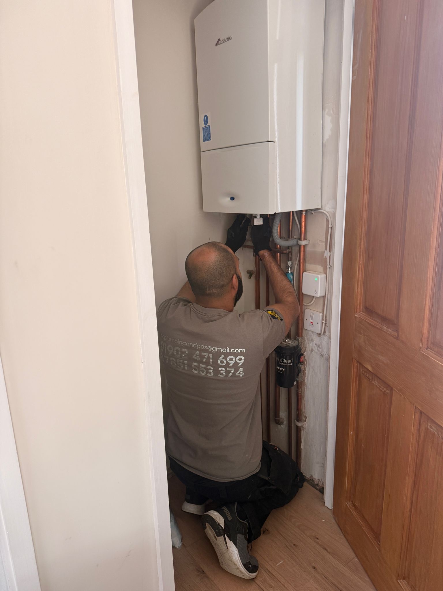 Boiler installation by BC Plumbing and Gas